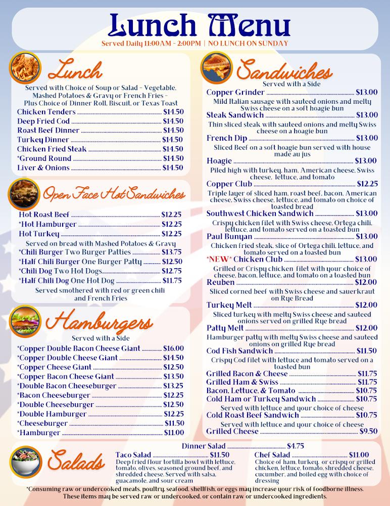 The Copper Kitchen Menu image 2